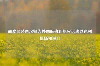 胡塞武装再次警告外国航班和船只远离以色列机场和港口