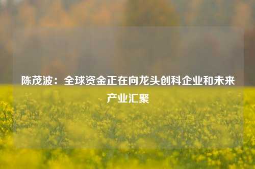 陈茂波：全球资金正在向龙头创科企业和未来产业汇聚  第1张