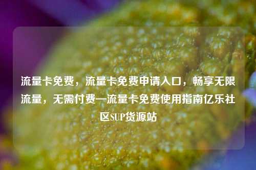 流量卡免费，流量卡免费申请入口，畅享无限流量	，无需付费—流量卡免费使用指南亿乐社区SUP货源站  第1张