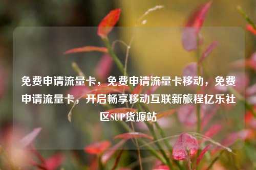 免费申请流量卡，免费申请流量卡移动，免费申请流量卡	，开启畅享移动互联新旅程亿乐社区SUP货源站  第1张